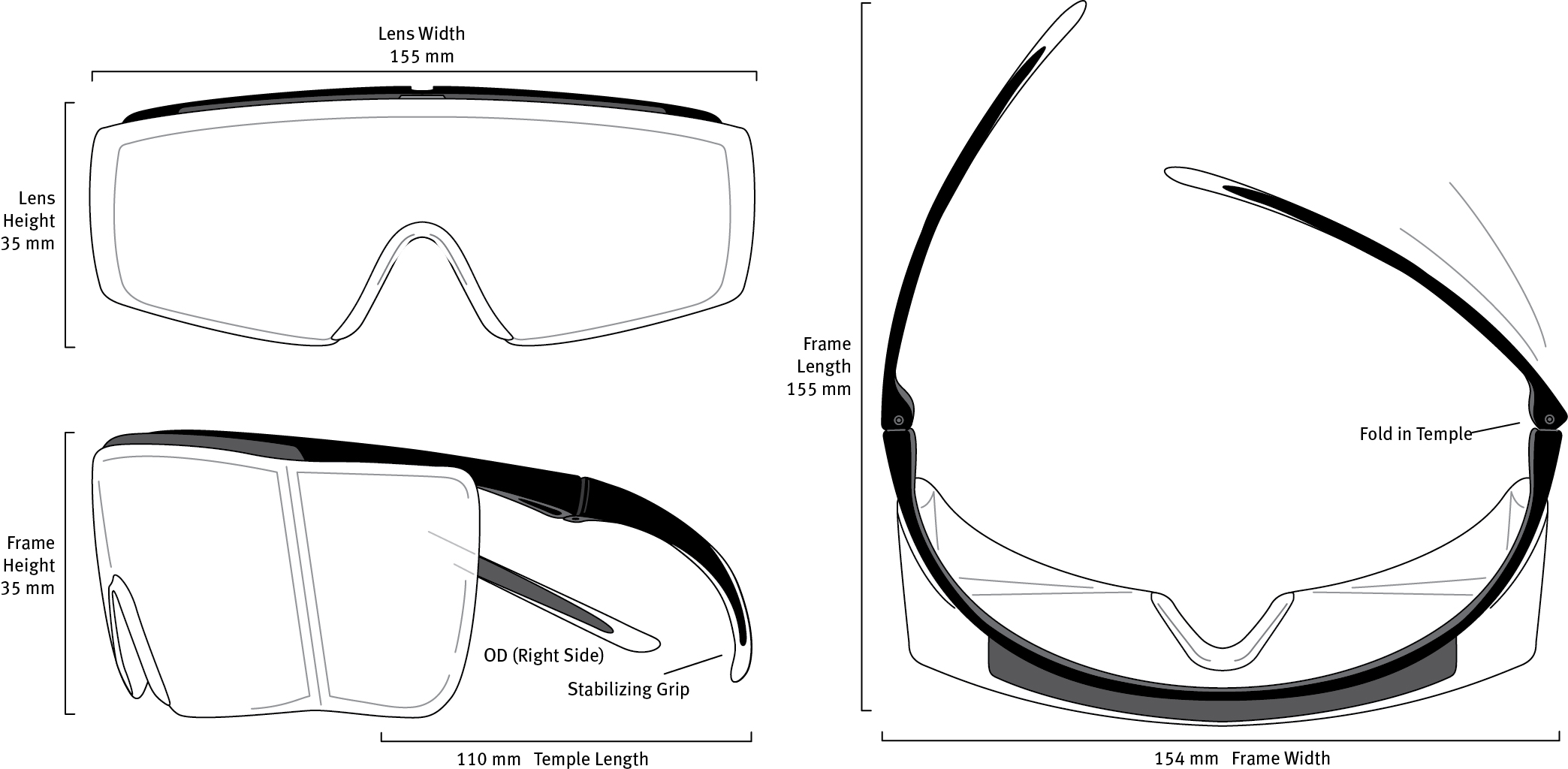 LV-F22.P1P10 Laser Safety Glasses